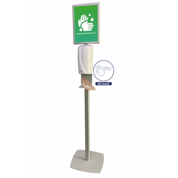 DesinfectieZuil met Automatische Dispenser, Staat zeer stabiel en prachtig afgewerkt