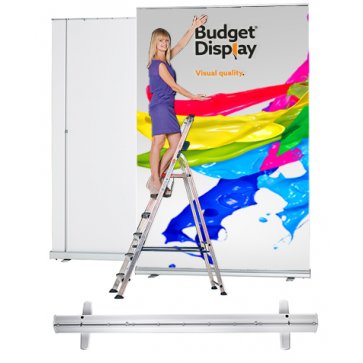 extra opvallen met een XXl Alpha PRO Roll up banner?