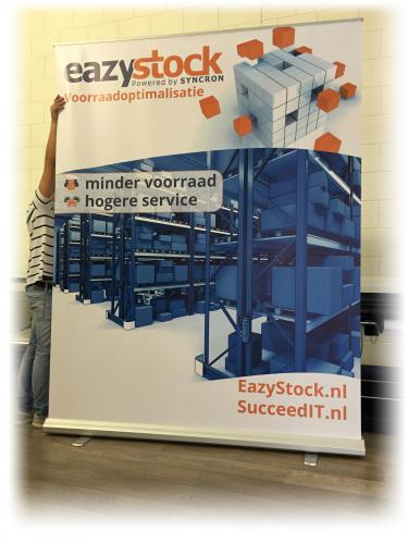 XXL ROll up Banner gemaakt voor Succeed IT
